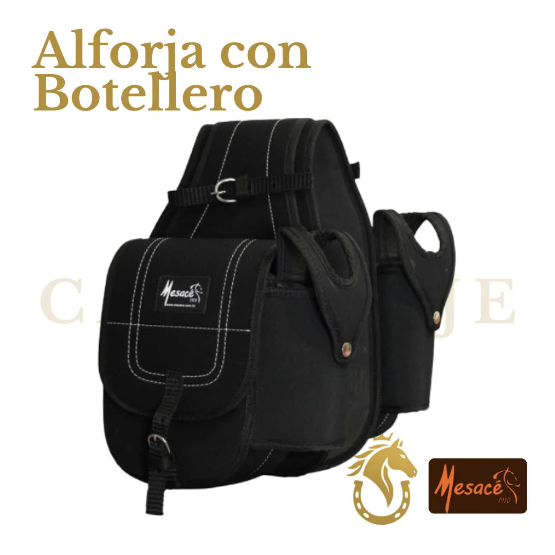 Alforja en Lona con Botellero