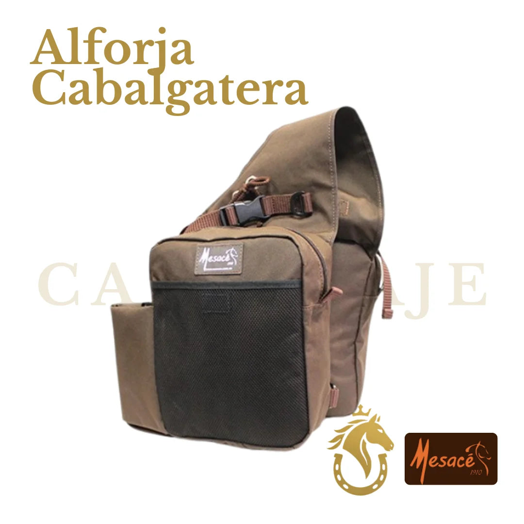 Alforja Cabalgatera con Botellero