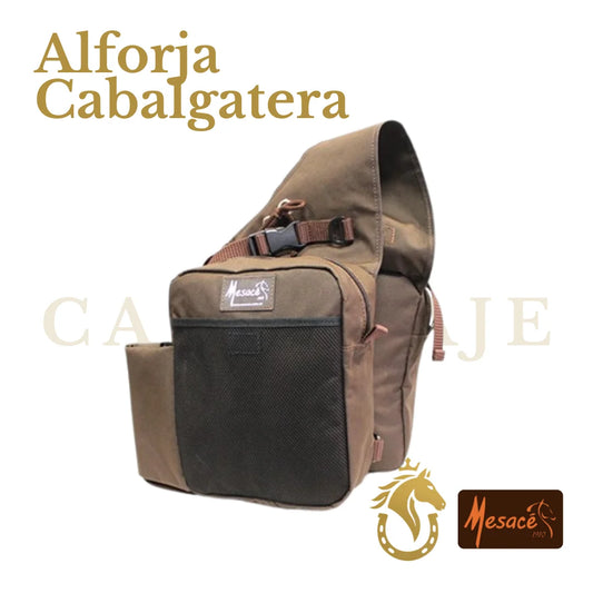 Alforja Cabalgatera con Botellero