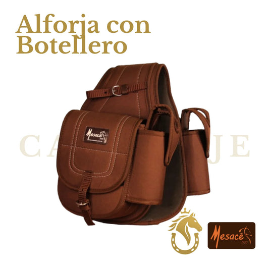 Alforja en Lona con Botellero