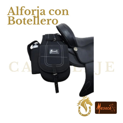 Alforja en Lona con Botellero