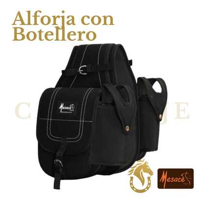 Alforja en Lona con Botellero