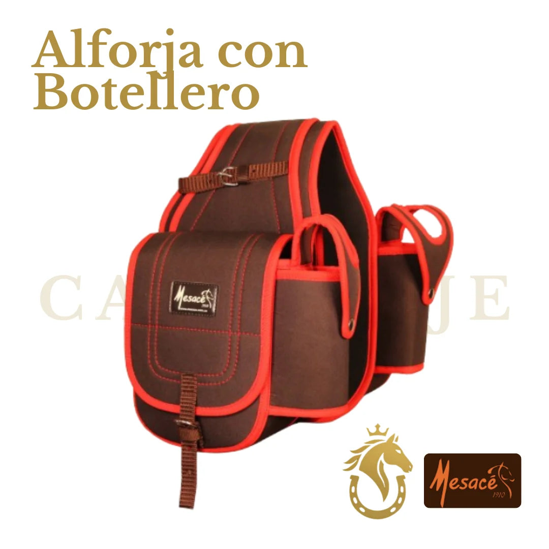 Alforja en Lona con Botellero