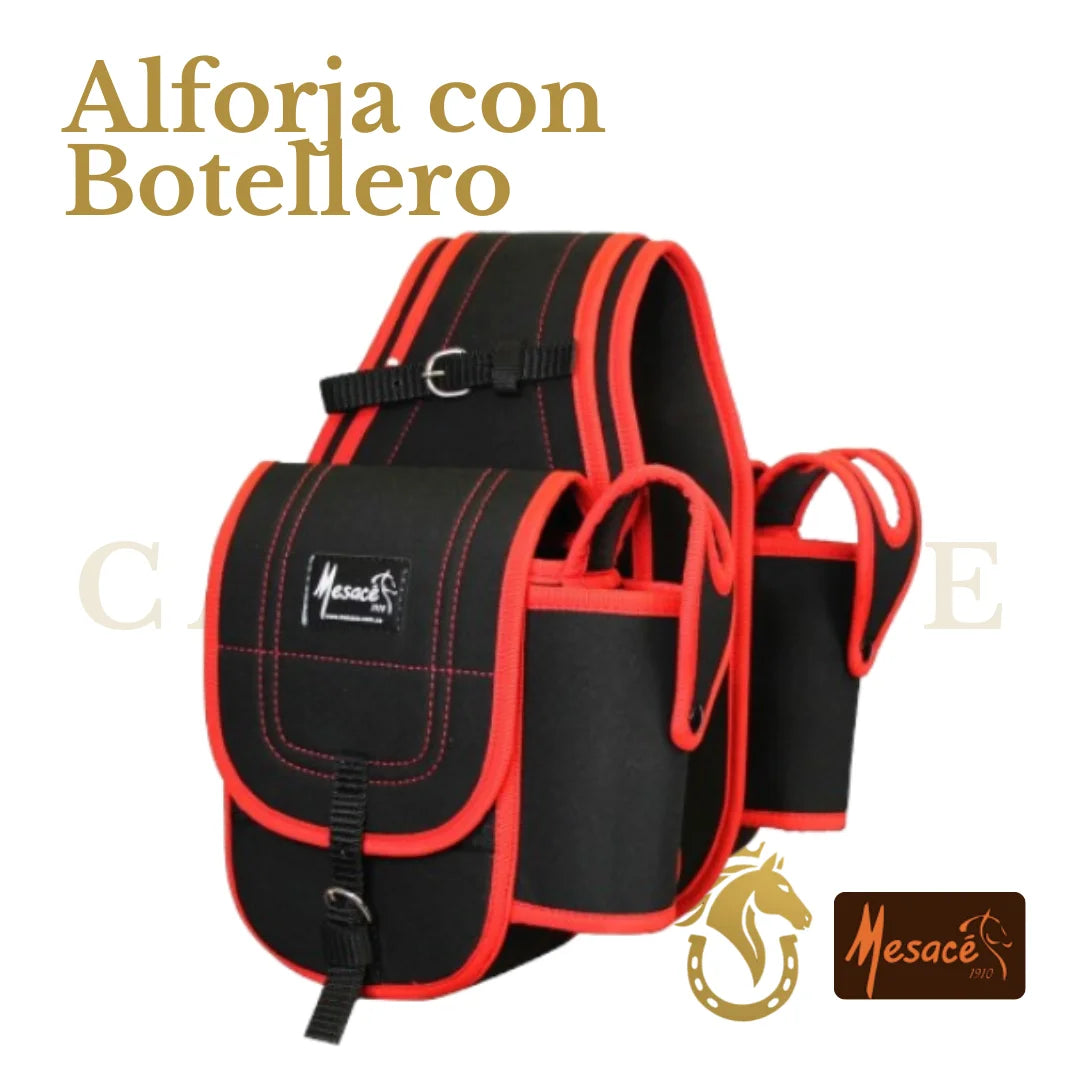 Alforja en Lona con Botellero